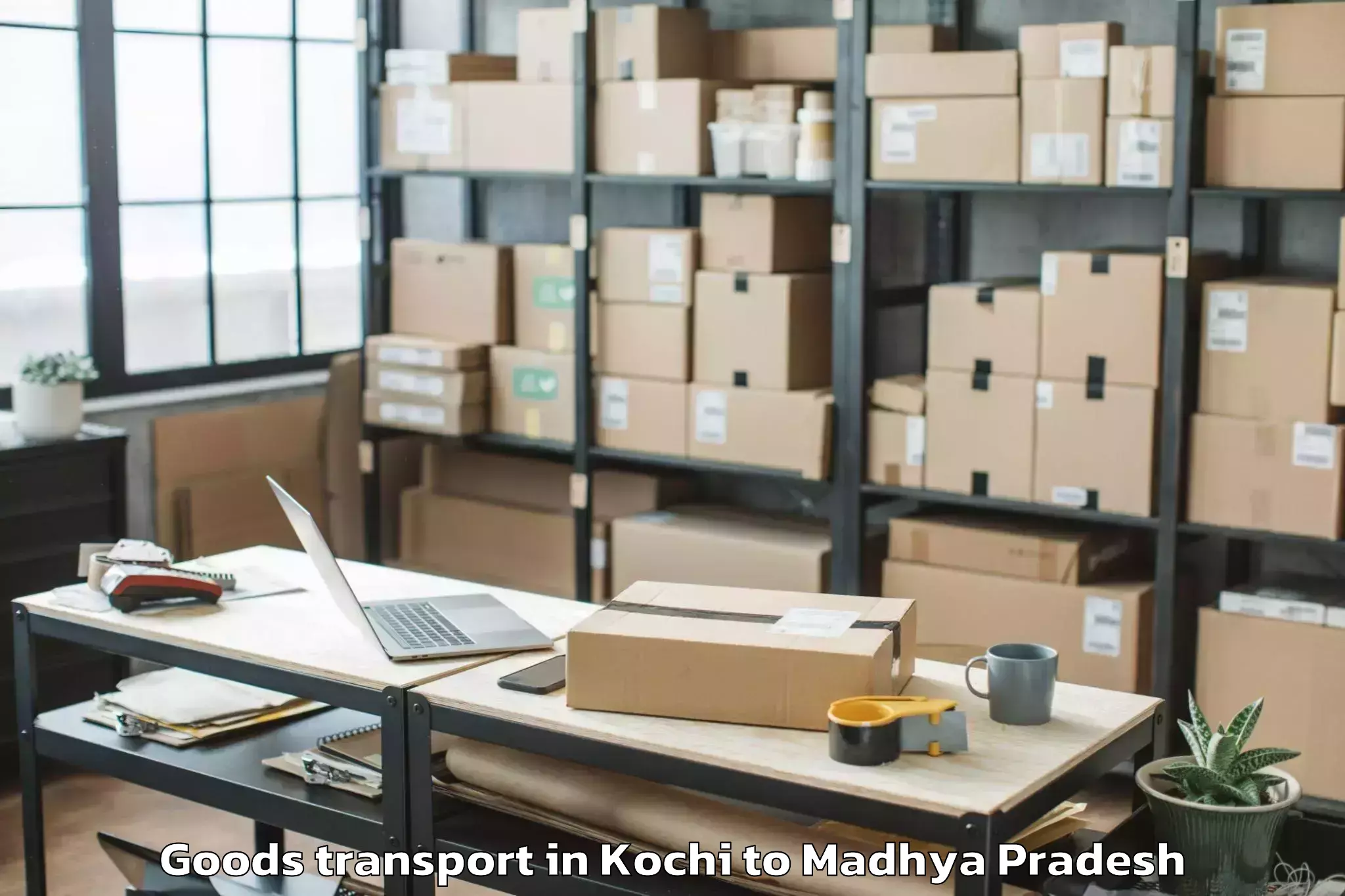 Top Kochi to Maheshwar Goods Transport Available